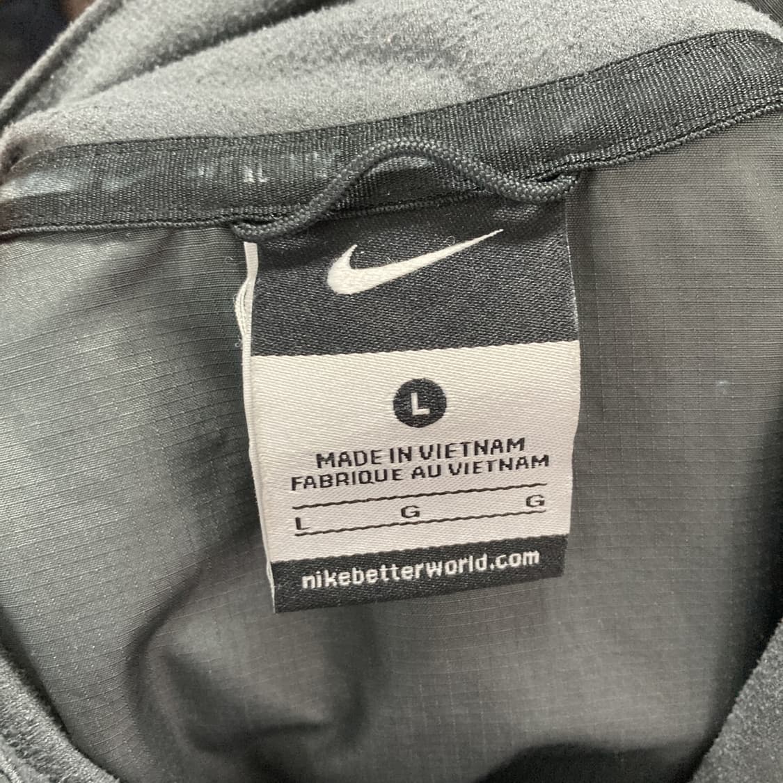 나이키 남성바람막이집업자켓 블랙 L  상품이미지4