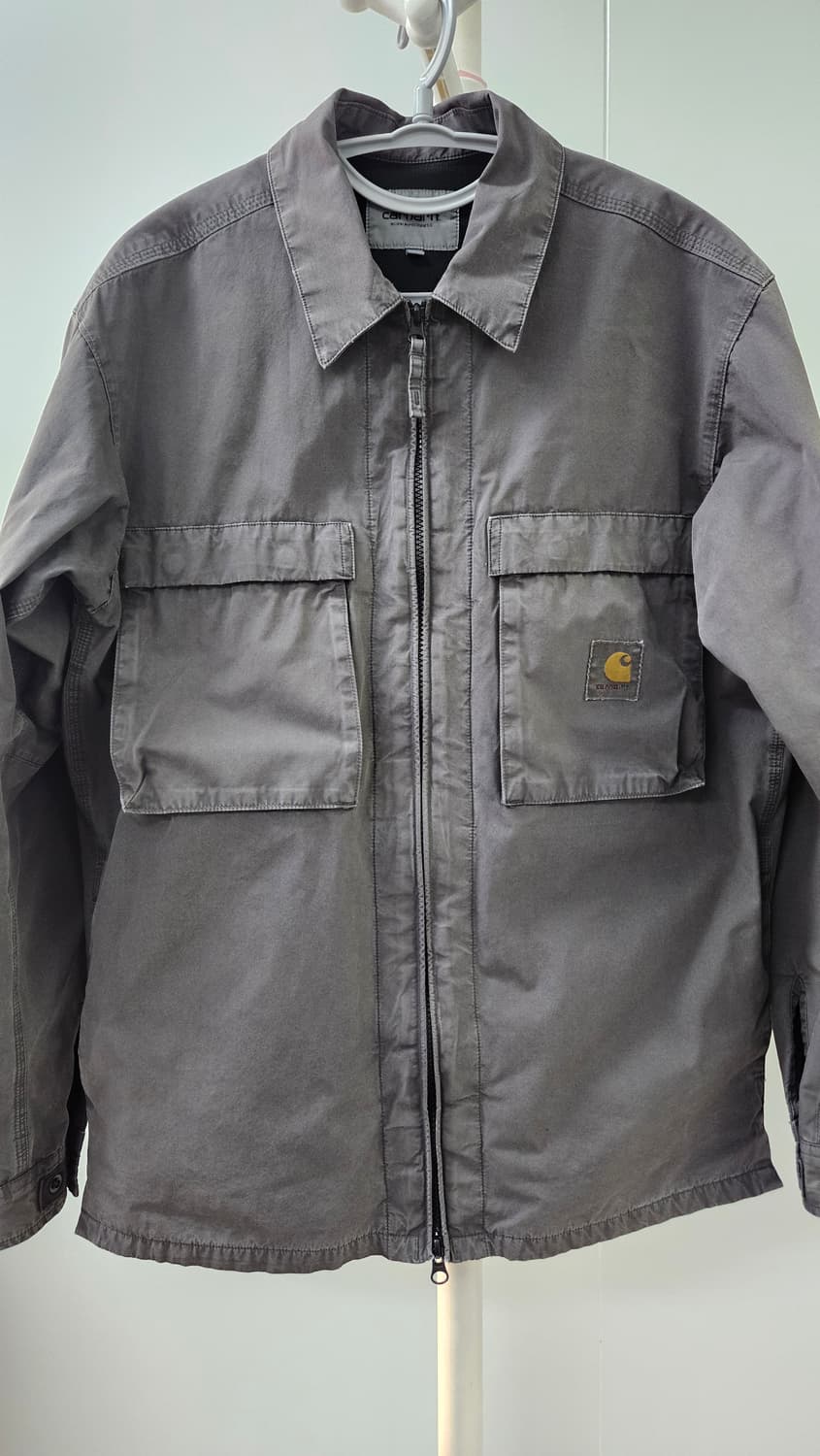 칼하트 kenard 가먼트다잉 셔츠 자켓 스톤그레이 상품이미지1