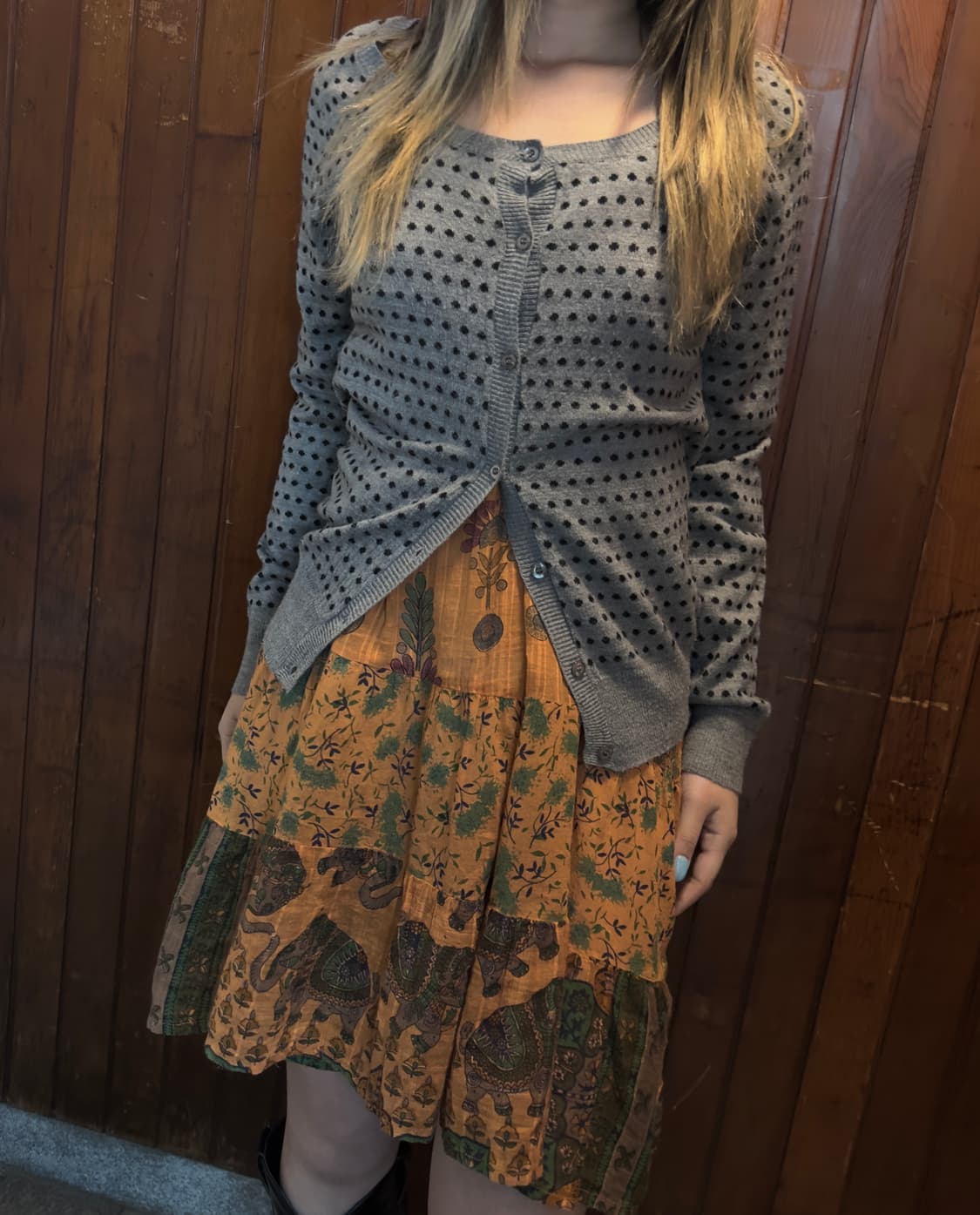 elle planete dot cardigan 상품이미지2