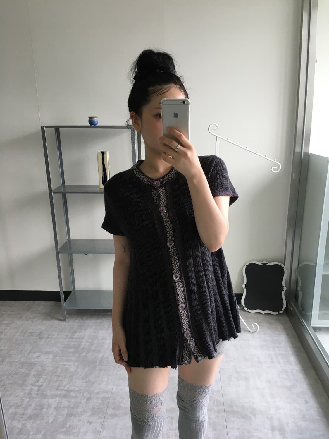 knit button cardigan top 상품이미지2