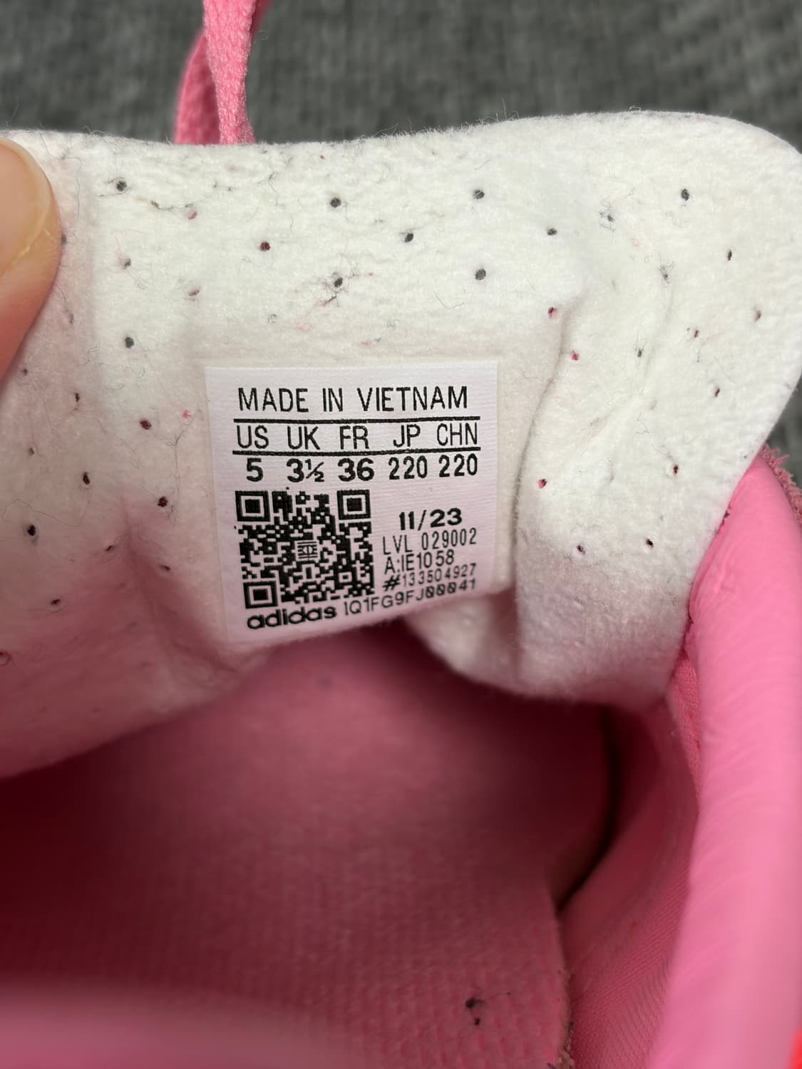 아디다스 가젤 인도어 빔핑크솔라레드  220
 상품이미지6