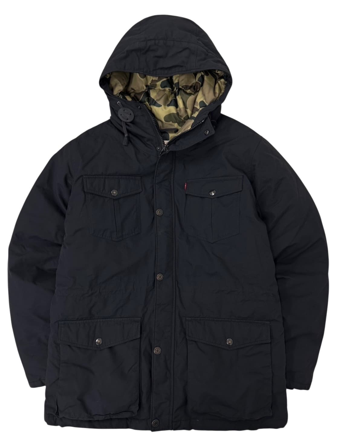 리바이스 밀리터리 덕다운패딩 블랙 (L) 상품이미지1