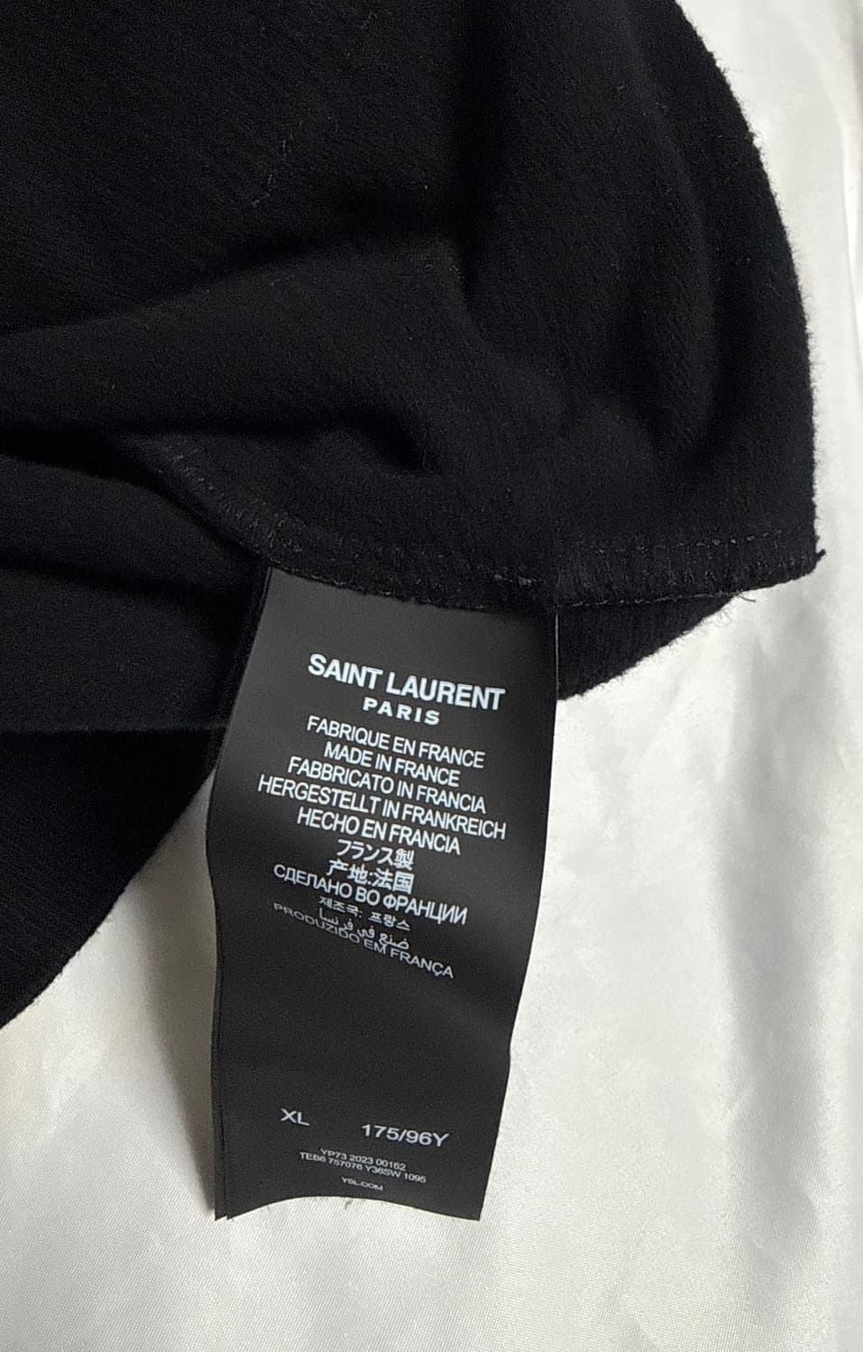 Saint Laurent Paris Logo Hoodie Black XL 상품이미지4
