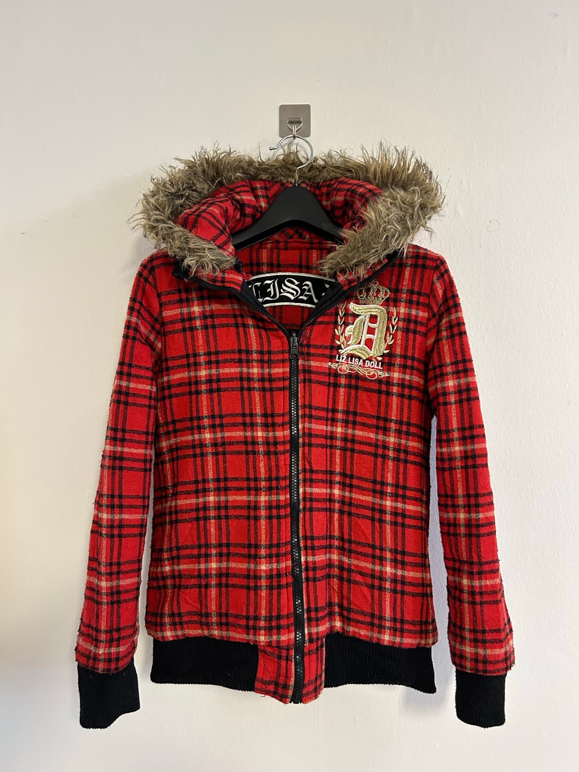 LIZ LISA DOLL 체크 리버서블 퍼후드 패딩 점퍼 상품이미지2