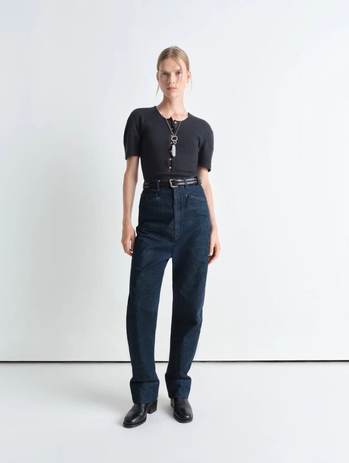 르메르 핸리 니트 fitted henley top 상품이미지2