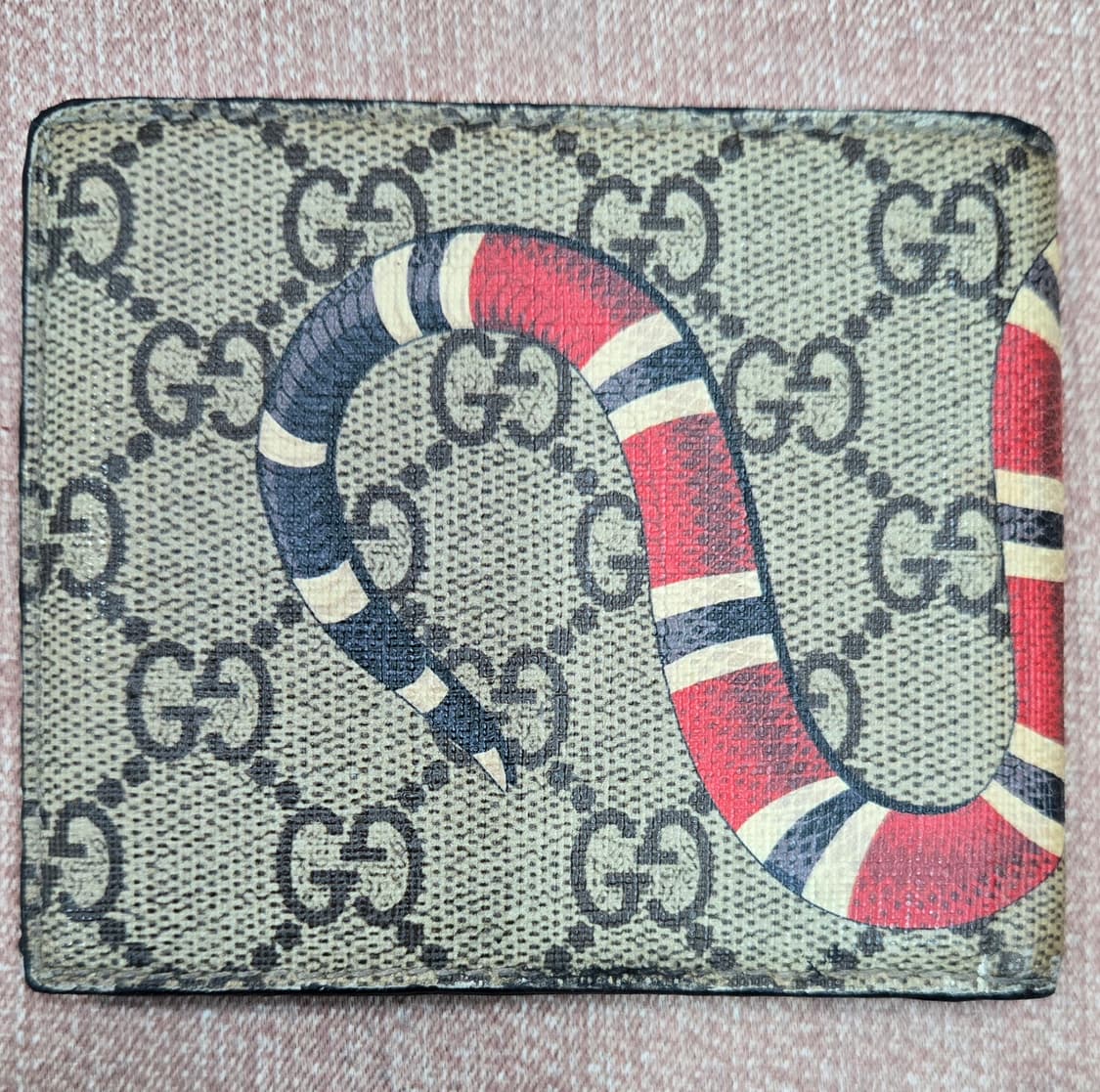 구찌 킹스네이크 프린트 GG 슈프림 반지갑 상품이미지2