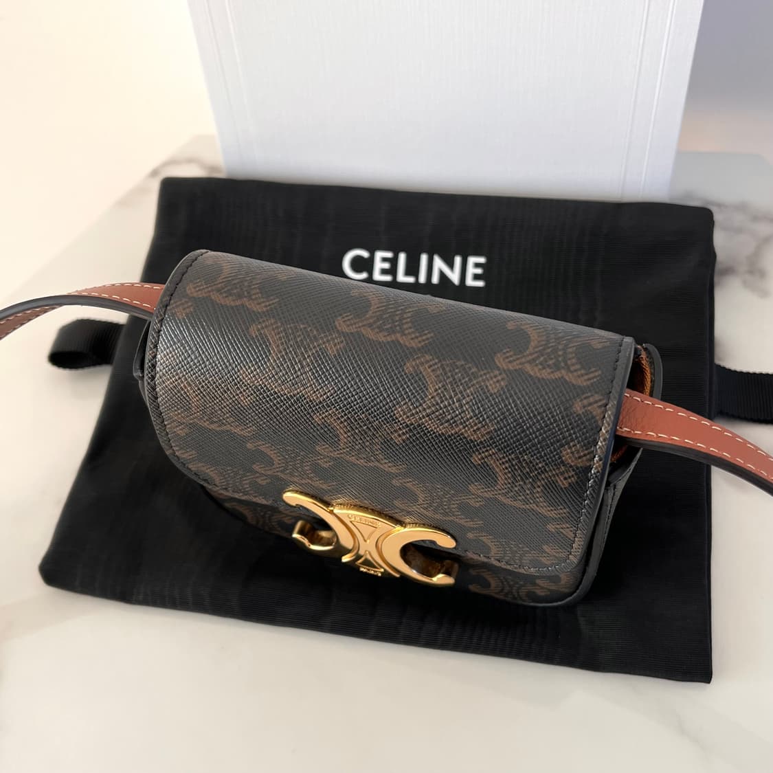 [S급/정품] 셀린느 미니 클로드 트리옹프 크로스백 가방 상품이미지4