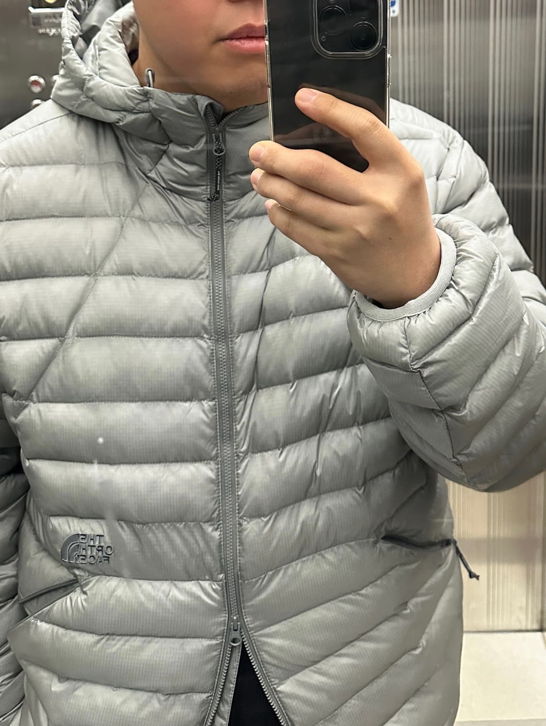 [2xl] 노스페이스 벤투스 온 자켓 실버 경량패딩 상품이미지1