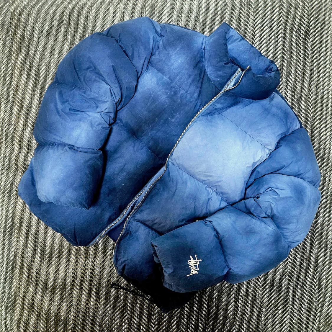 스투시 패딩 한글택 리사이클 나일론 다운 점퍼 푸퍼 M 상품이미지1