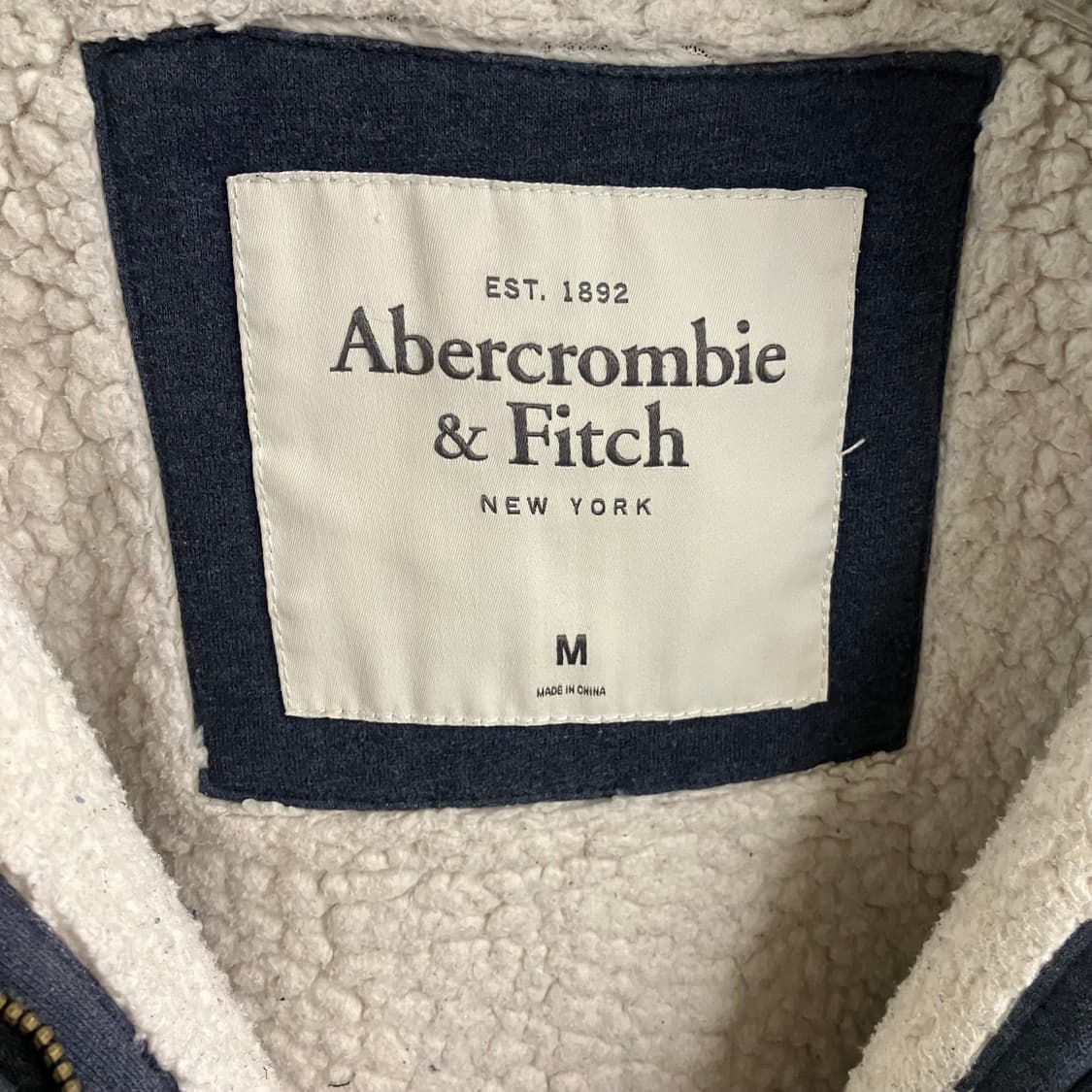 아베크롬비 하이넥 울프죠 후드집업 M 상품이미지3