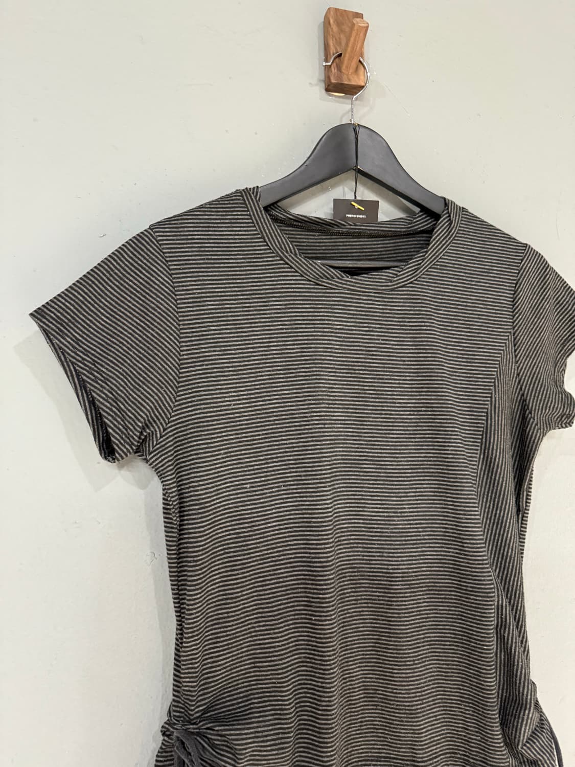 shirring detail stripe pattern top  상품이미지5