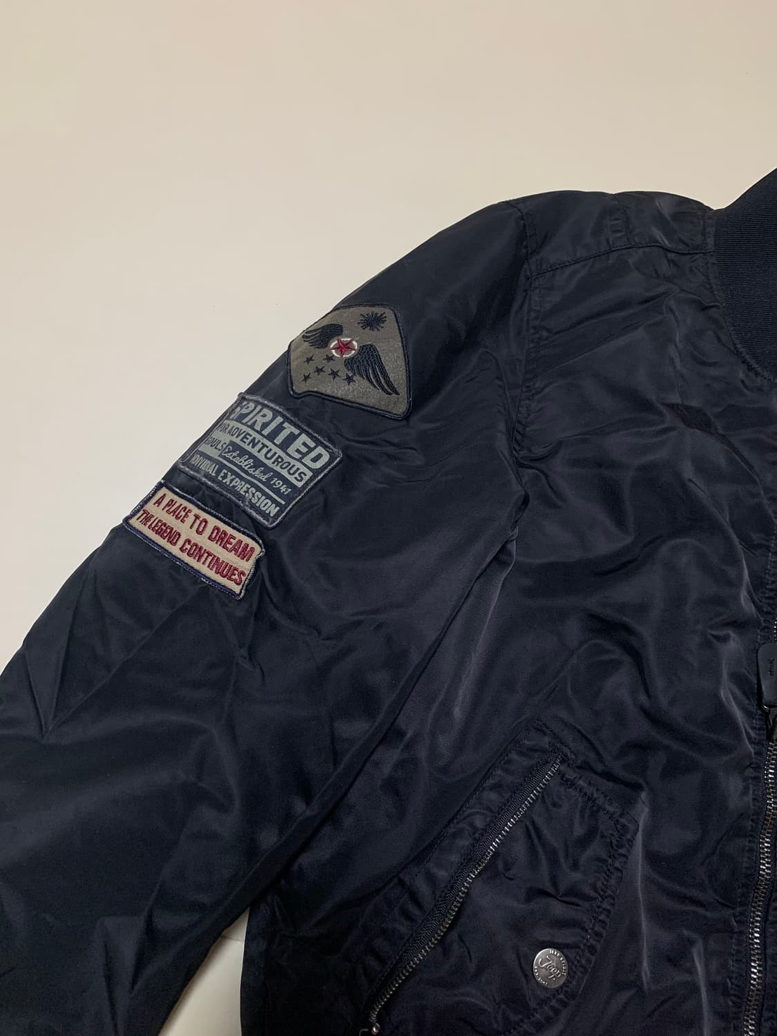 [L] JEEP 지프 정품 빅로고 블랙 봄버 자켓 상품이미지3