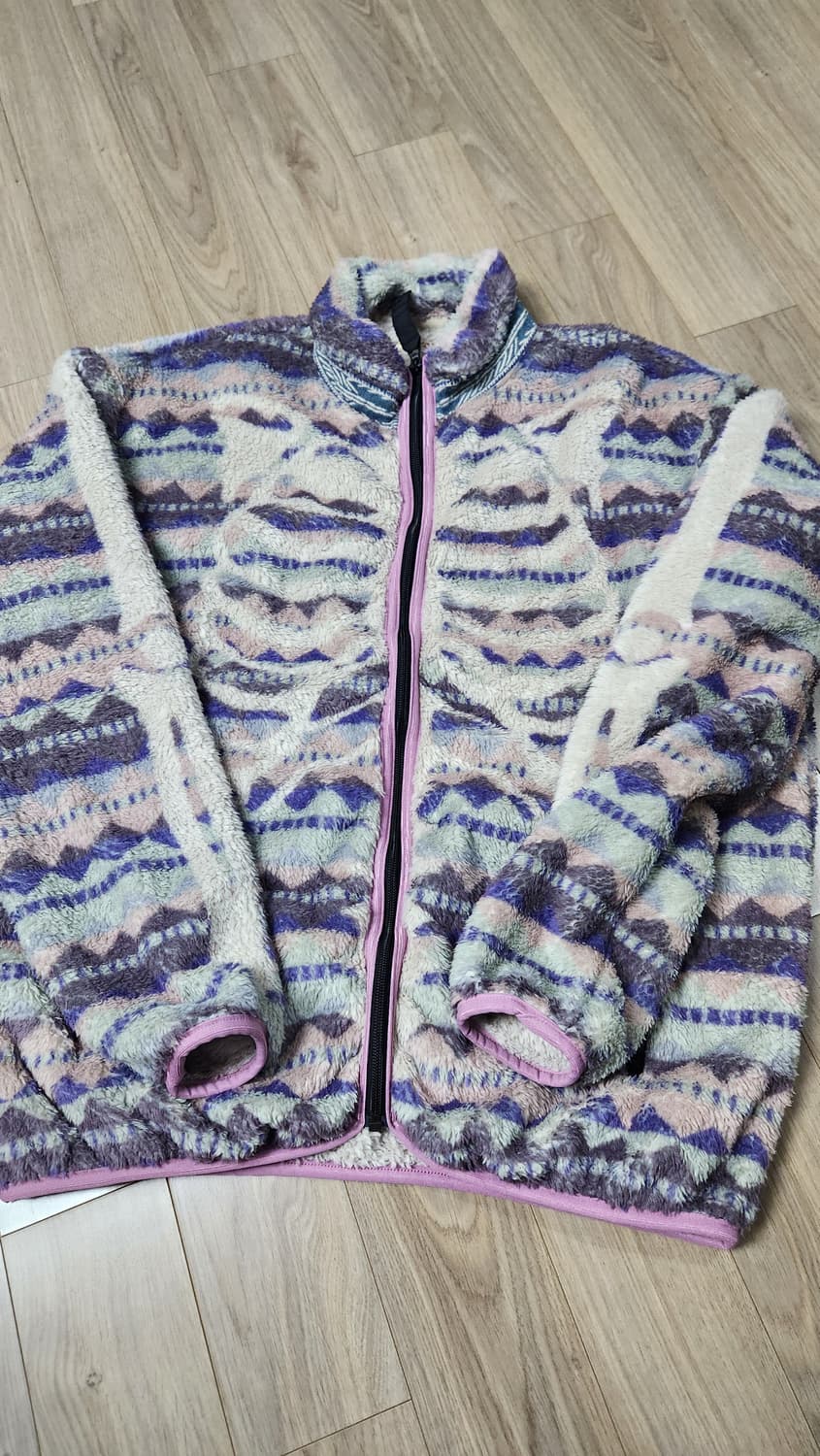 캐피탈 애슐랜드 스트라이프 앤 본 플리스 집 블루종 퍼플 상품이미지1