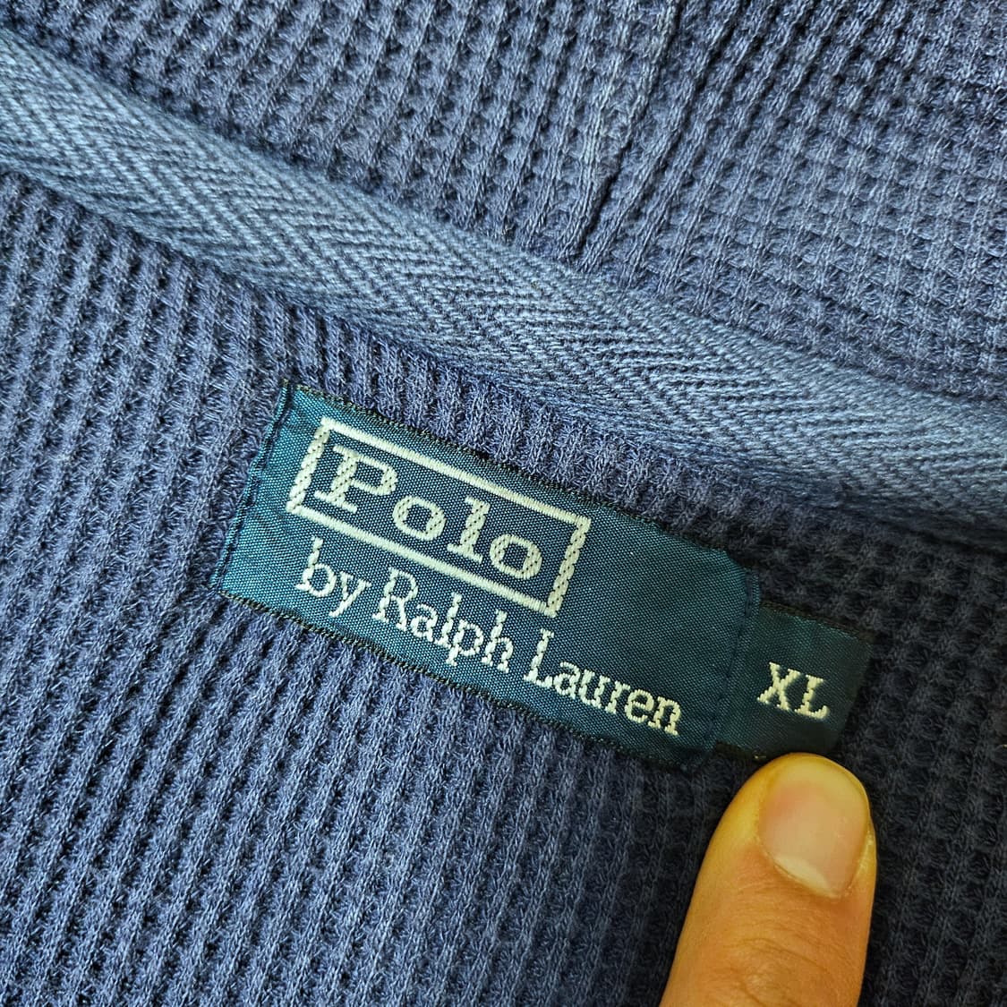 [XL] POLO 폴로 써멀 후드집업 네이비 상품이미지3