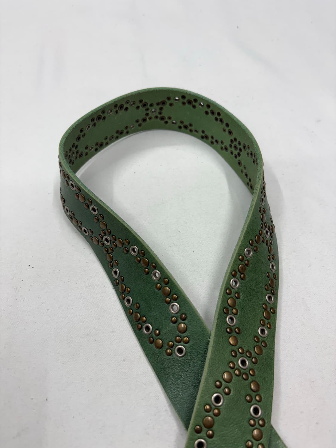 빈티지 웨스턴 자가드 스터드 버클 벨트 상품이미지5