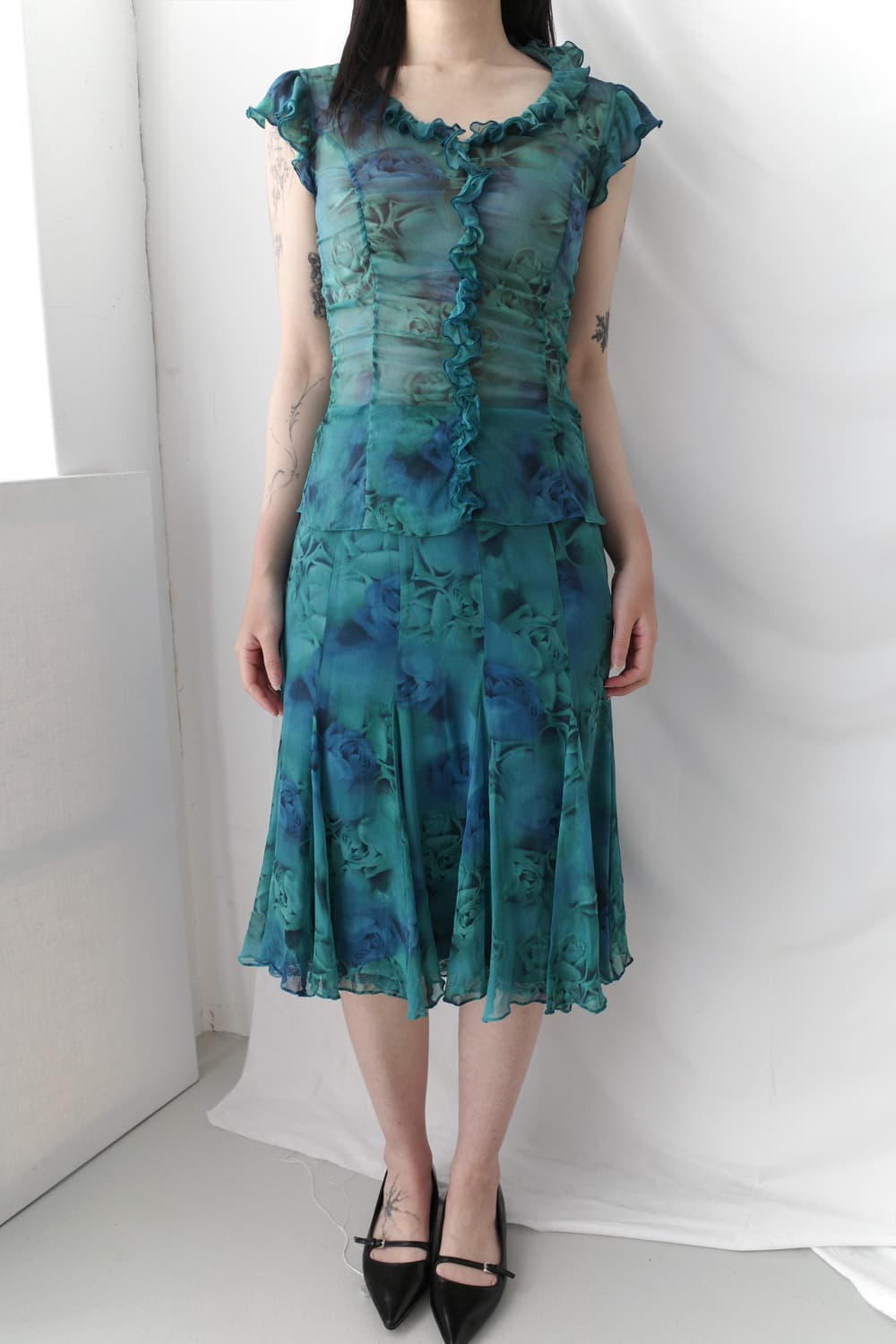epoca) rose flared skirt 상품이미지3