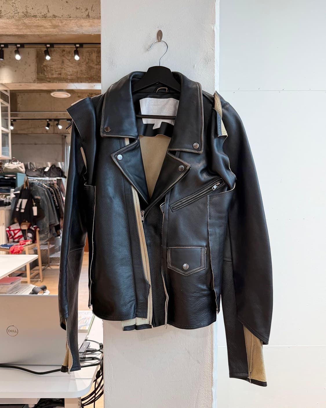 메종 마르지렐라 x h&m 레더 바이커 자켓  상품이미지2