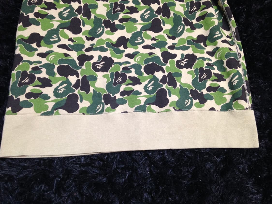 베이프 ABC 카모 샤크 풀 집 후드 그린 L 상품이미지6