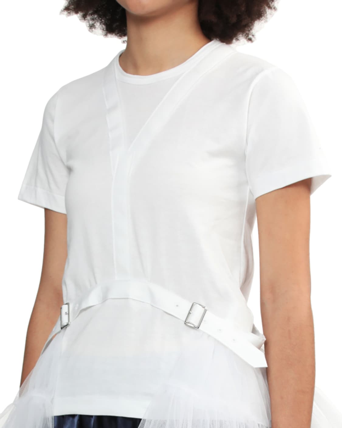 새상품 꼼데가르송 걸 벨티드 러플 숏슬리브  L 상품이미지3