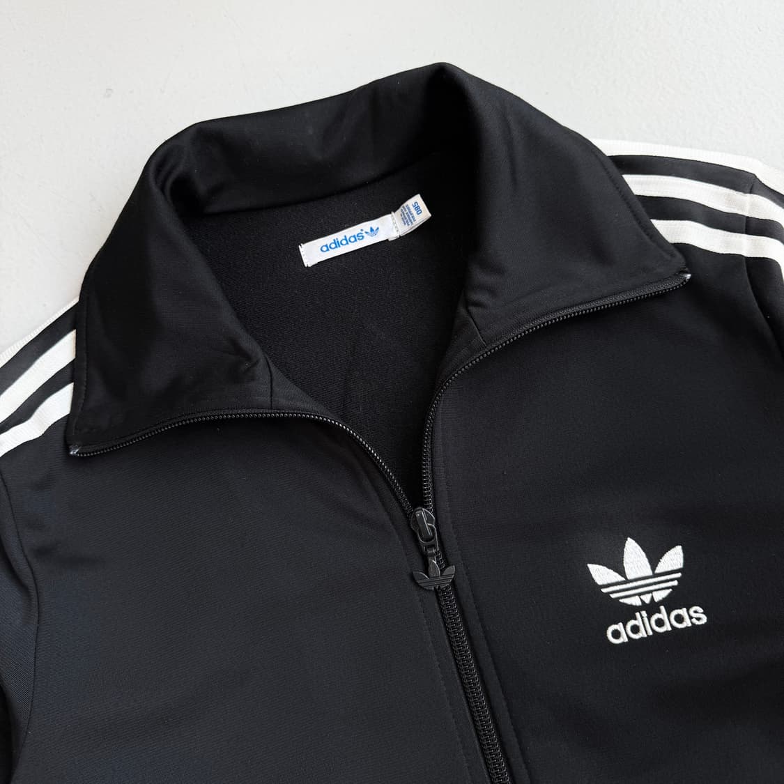 아디다스 빅로고 파이어버드 트랙탑 져지 블랙 상품이미지4