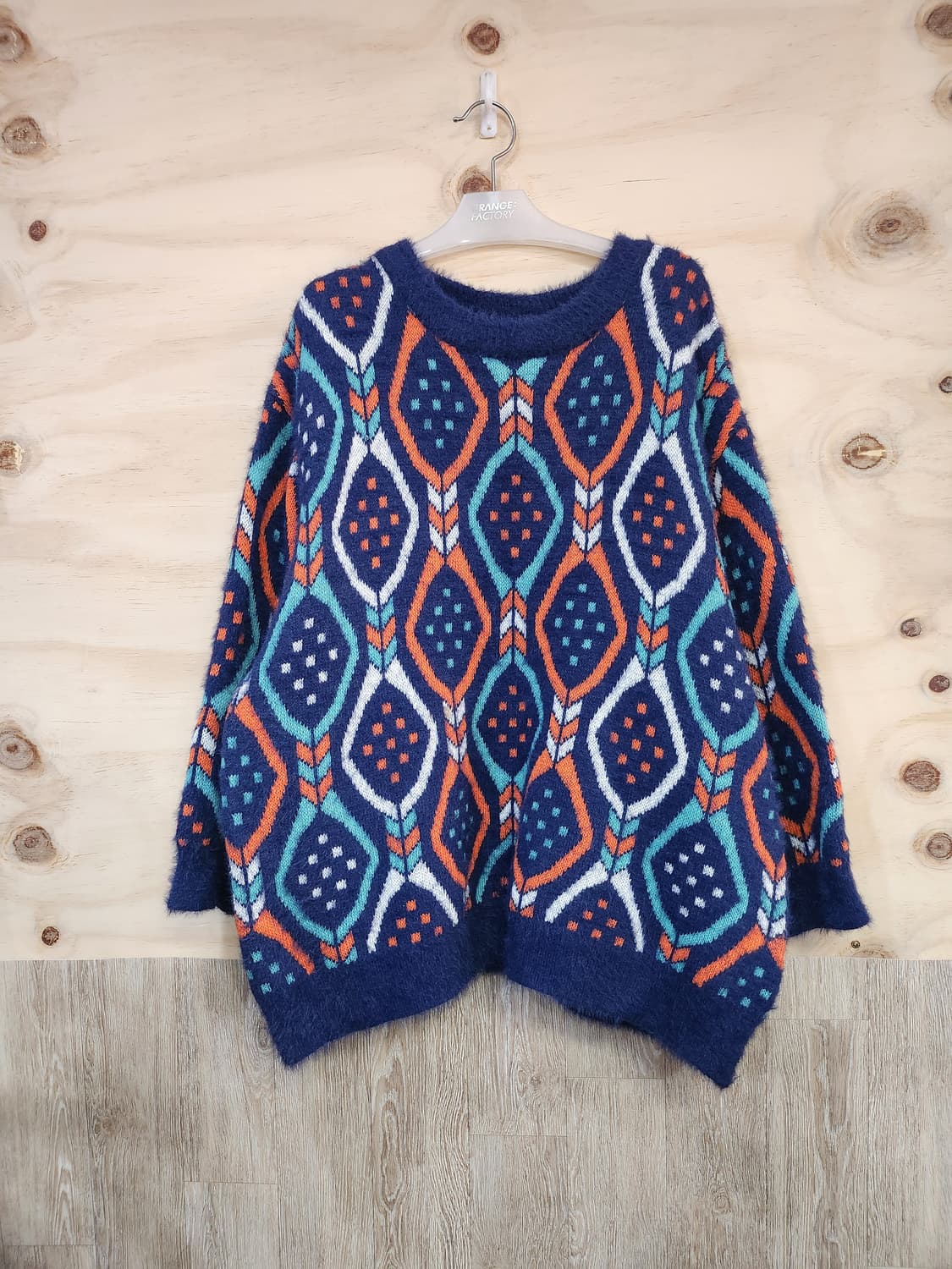 360) 패턴 오버핏 니트 상품이미지1