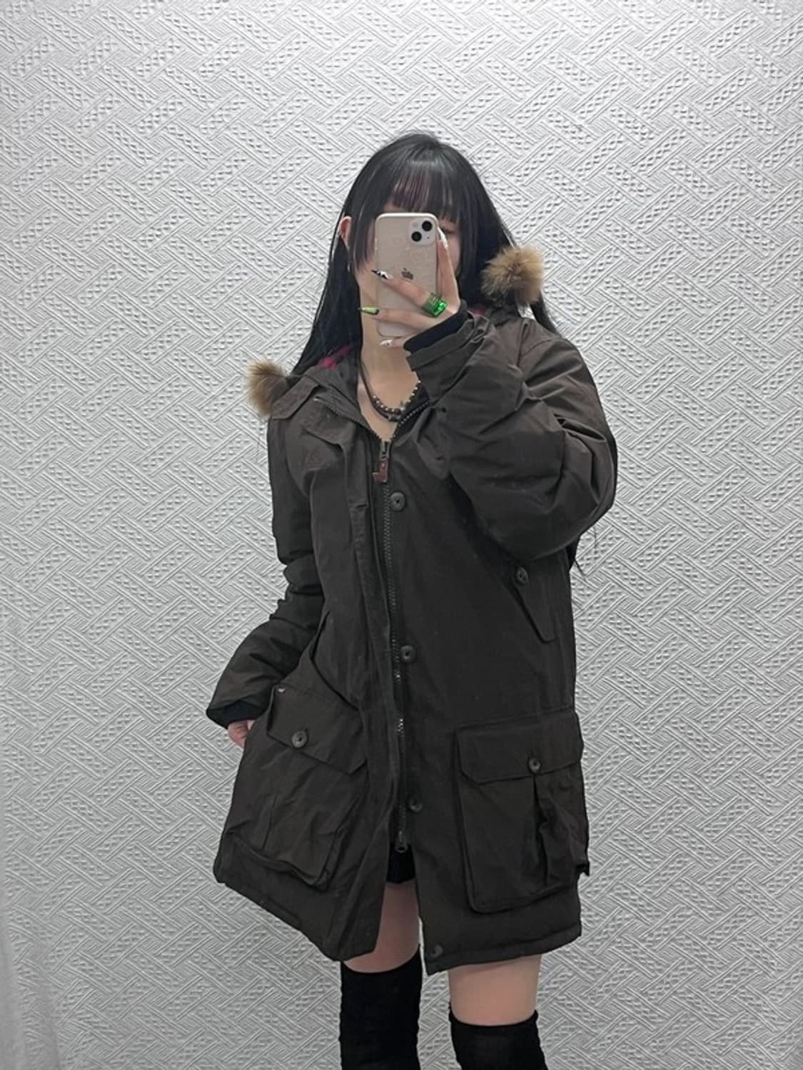 울리치 캐주얼 레트로 덕다운 워크 패딩 자켓 M C08573 상품이미지1