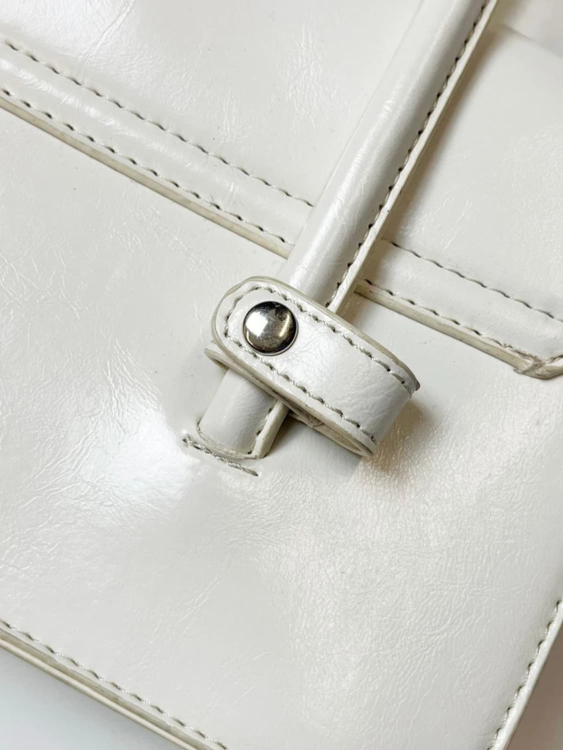 Selected 비건 가죽 미니멀리즘 숄더백 A1592 상품이미지5