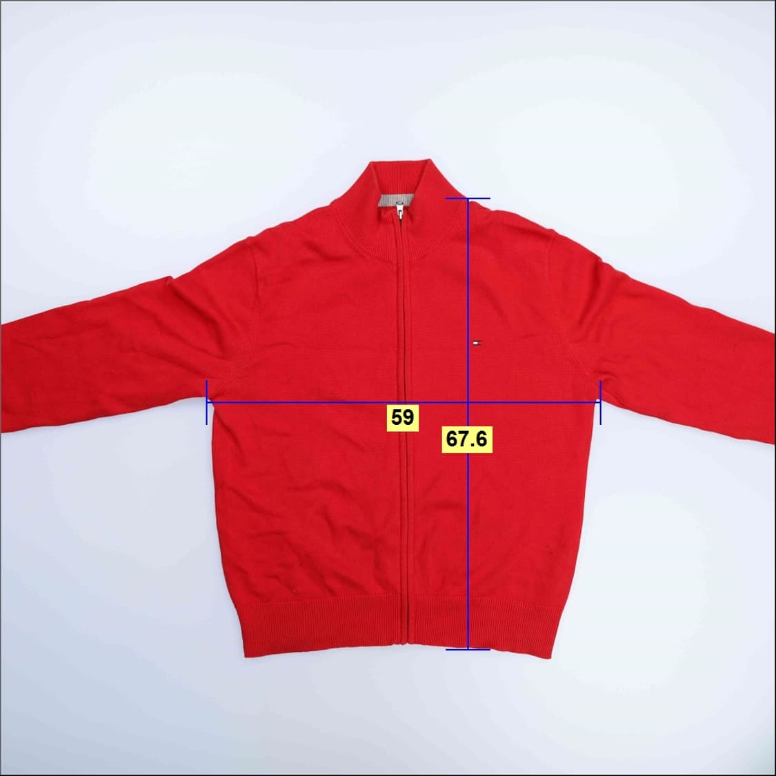 XL 타미힐피거 니트 집업 자켓 0210H1 상품이미지8