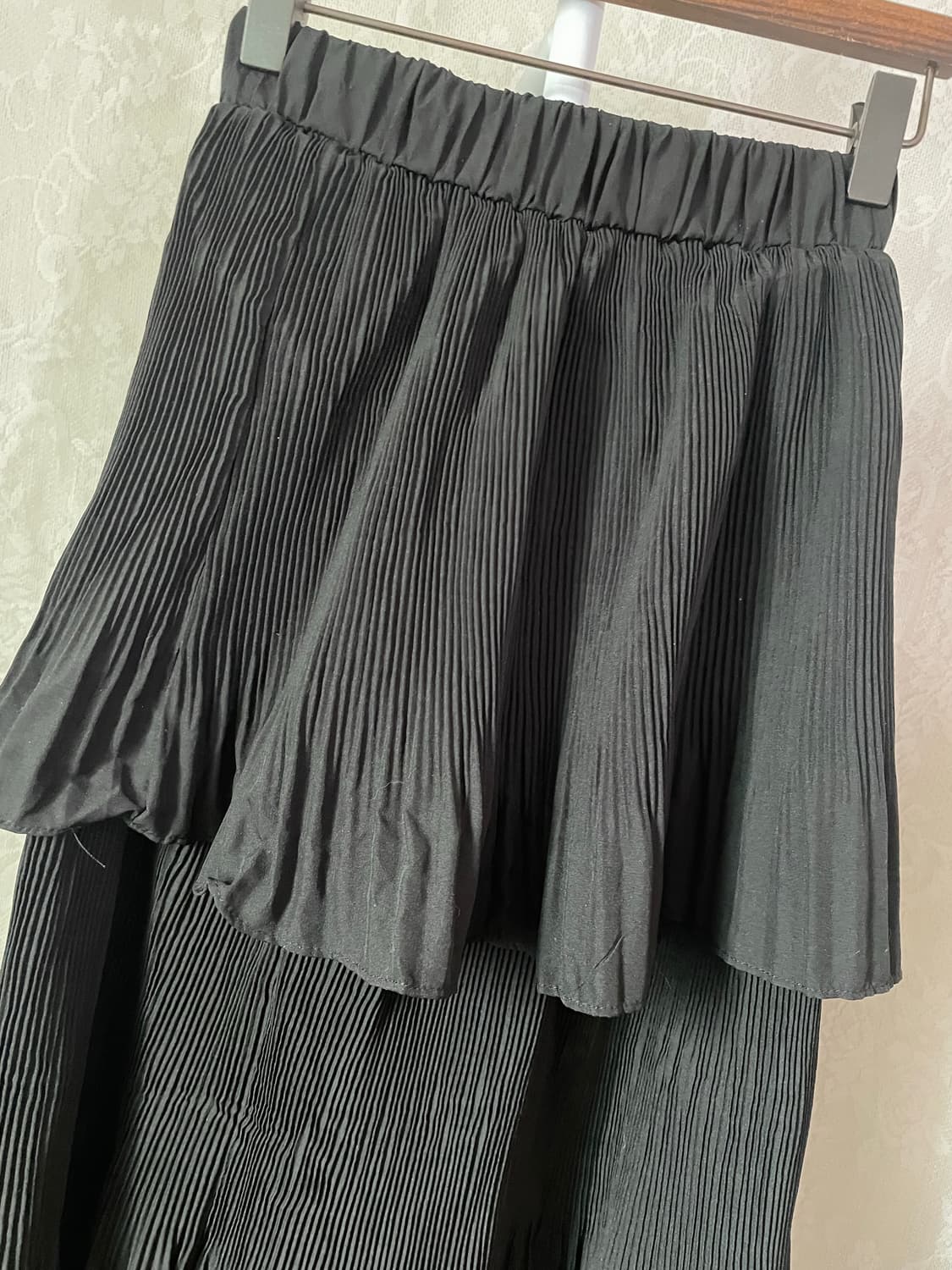빈티지 레이어드 프릴 플리츠 스커트  상품이미지2