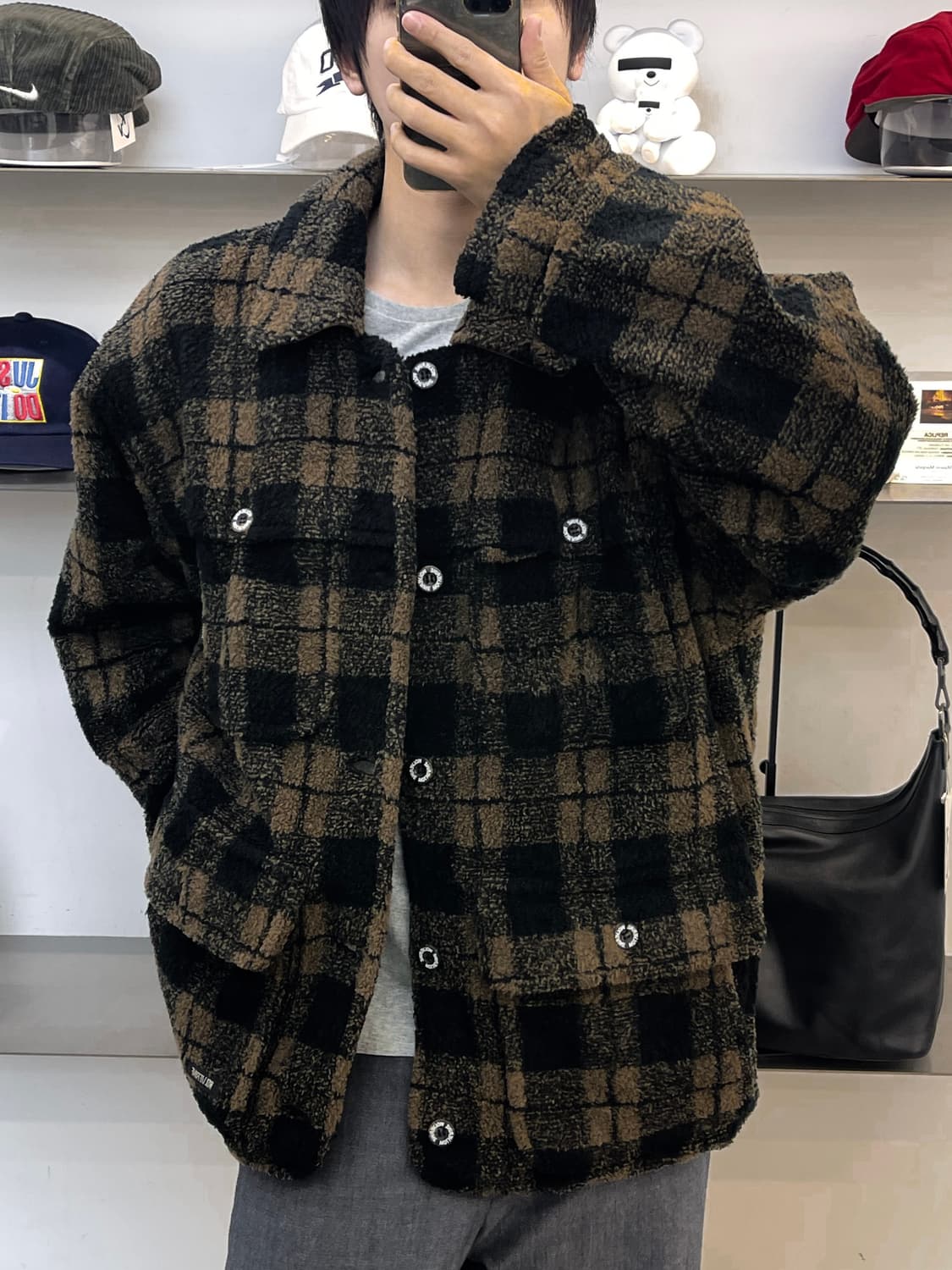 울버린 타탄 체크 자켓 상품이미지2