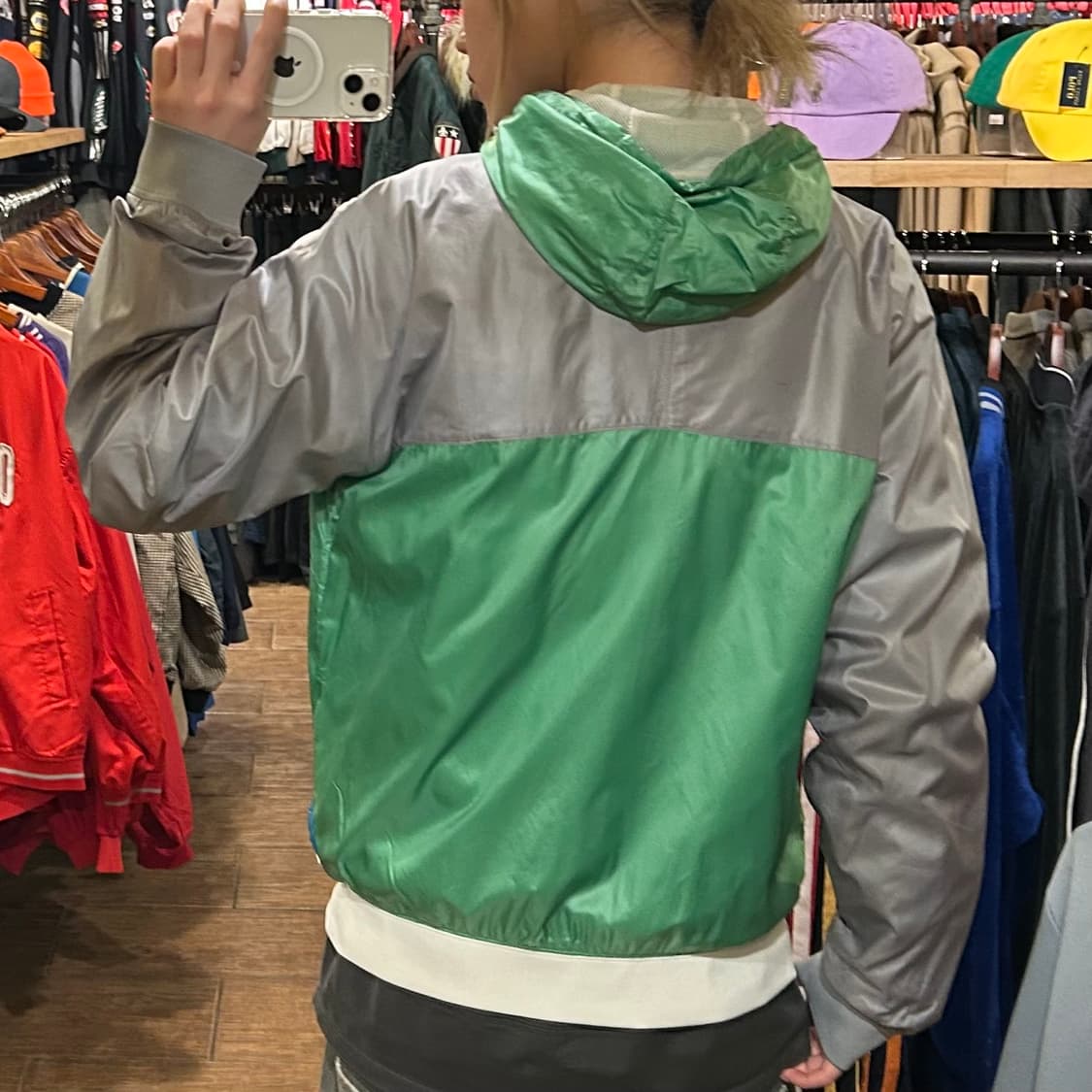 [HI] 나이키 바람막이 그레이&화이트  상품이미지5