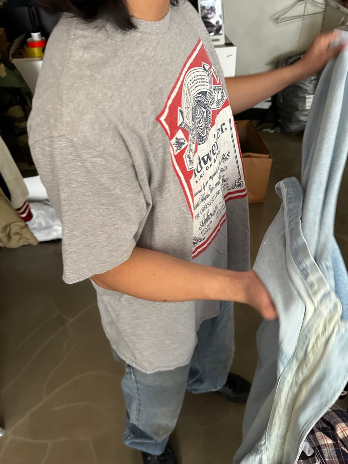 Budweiser 빅로고 그래픽 티셔츠 상품이미지1