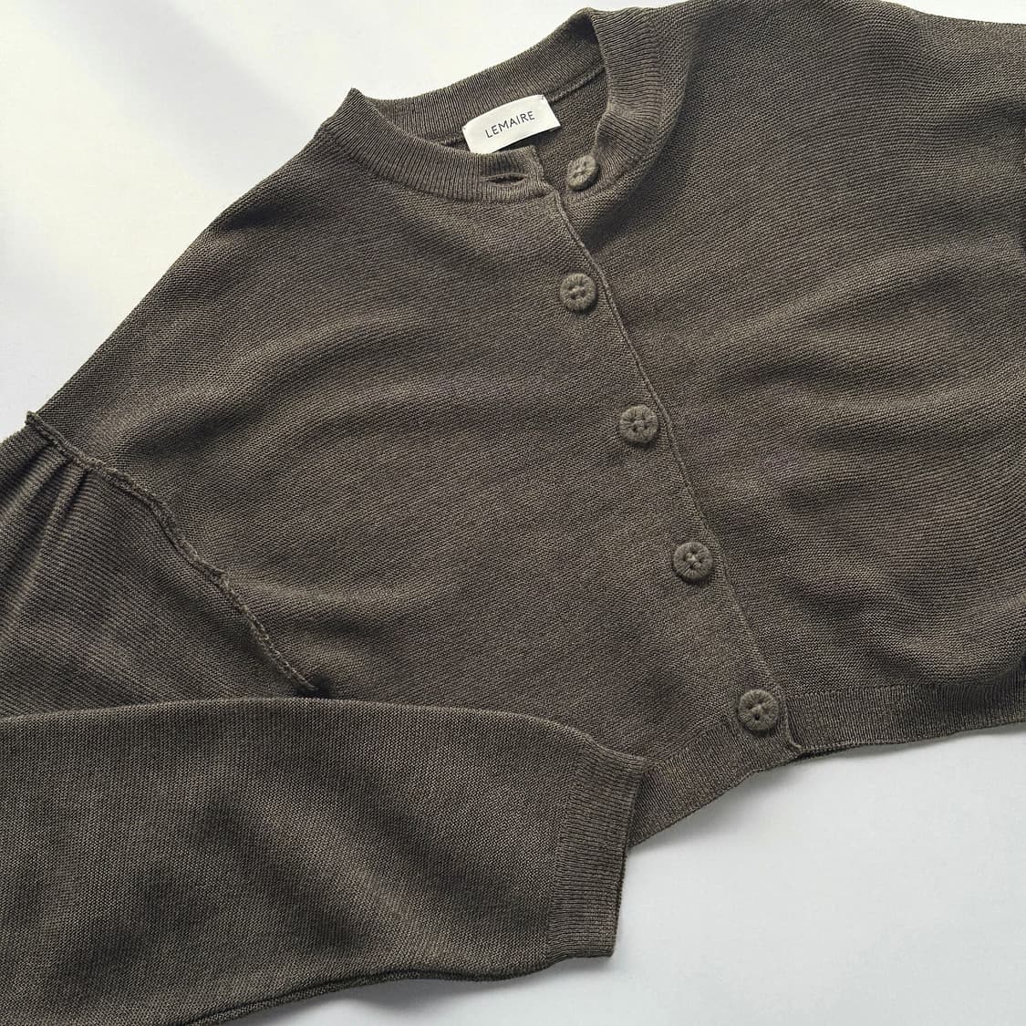 르메르 LEMAIRE 크롭 울 가디건 상품이미지4