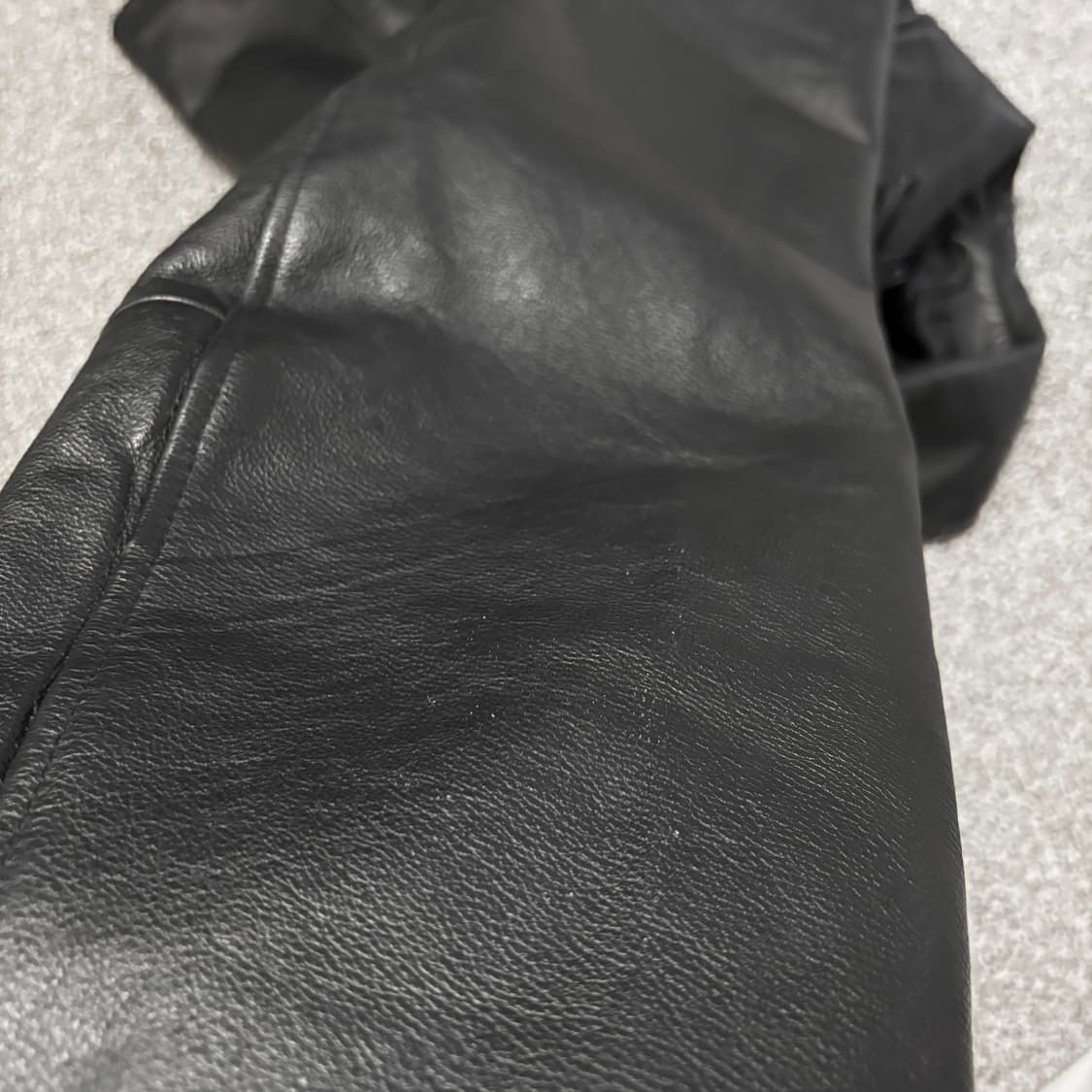 90s 갭 가죽 피코트 상품이미지8