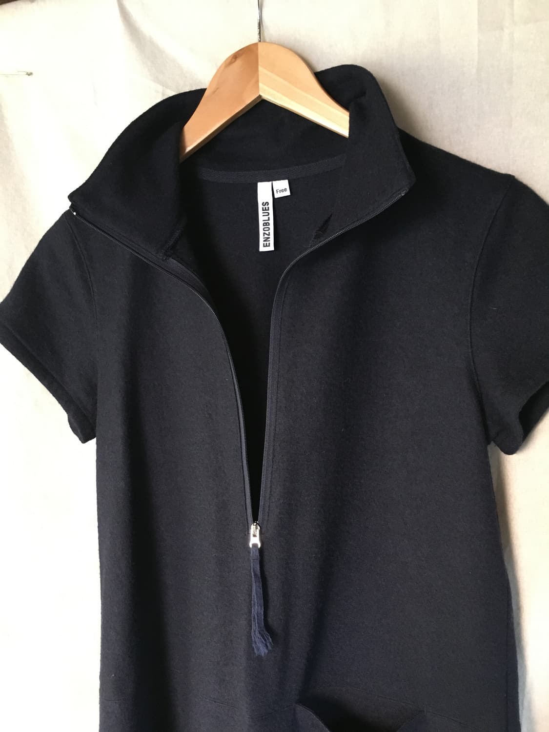 엔조블루스 하이넥 미니드레스(navy) 상품이미지6