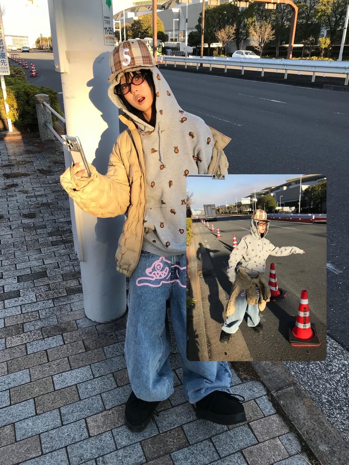 Bape Baby Milo Full Pattern Hoodie 상품이미지3