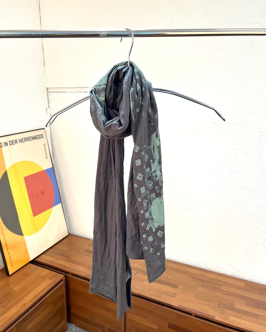 디젤 주름 그래픽 스카프 상품이미지1