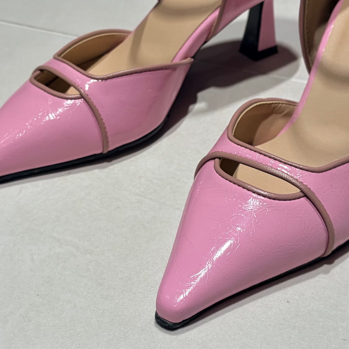 빈티지 베이비핑크 힐 상품이미지3
