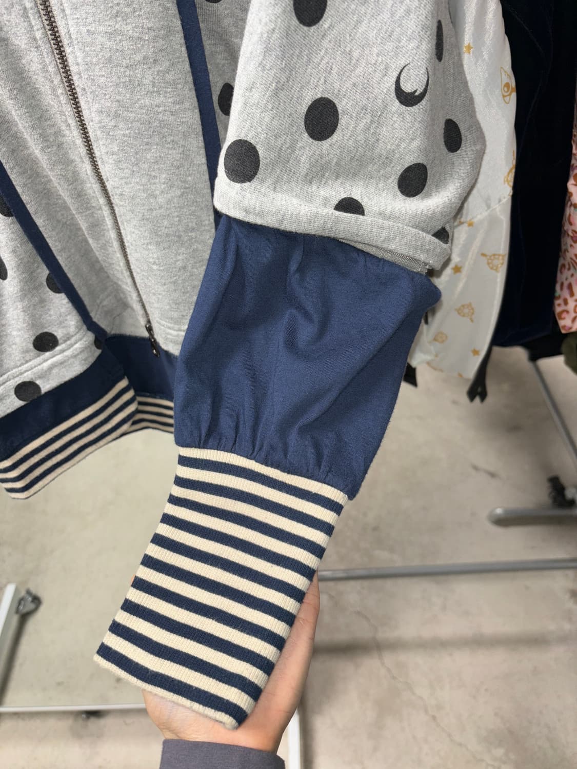 Frapbois 도트 나폴레옹 후드집업 상품이미지3