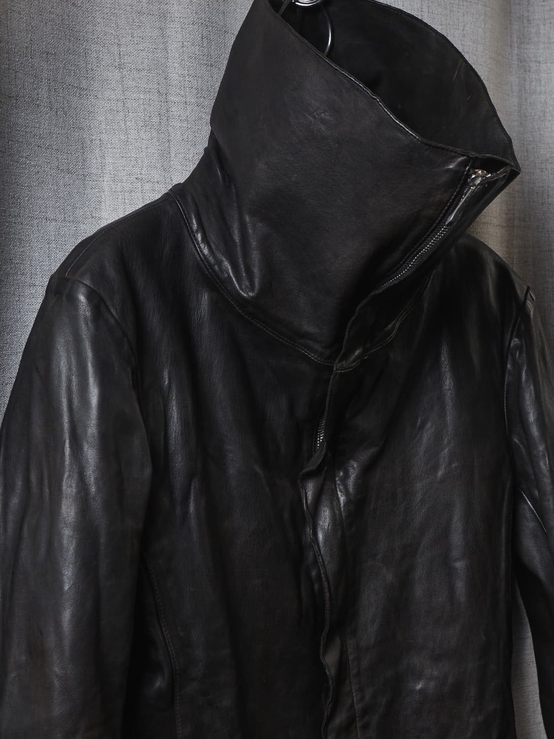 Incarnation 롱 하이넥 가죽자켓 상품이미지1