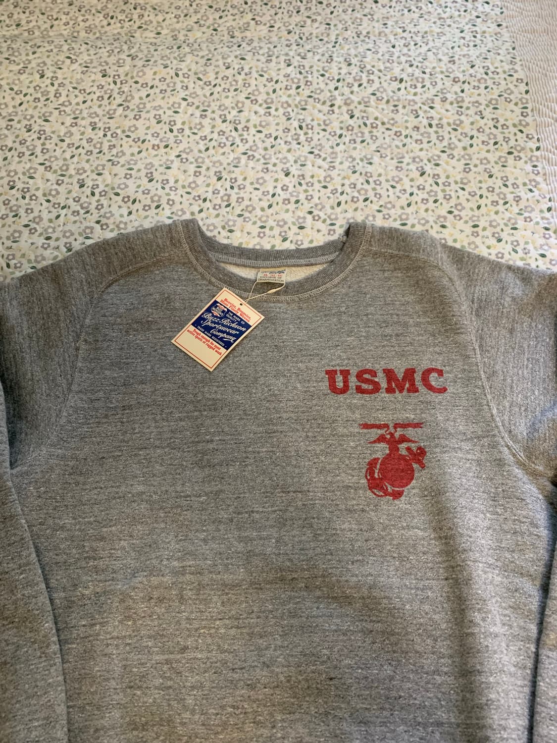 [XL] 버즈릭슨 BR69456 프리덤 슬리브 스웻셔츠 헤더 그레이 상품이미지2