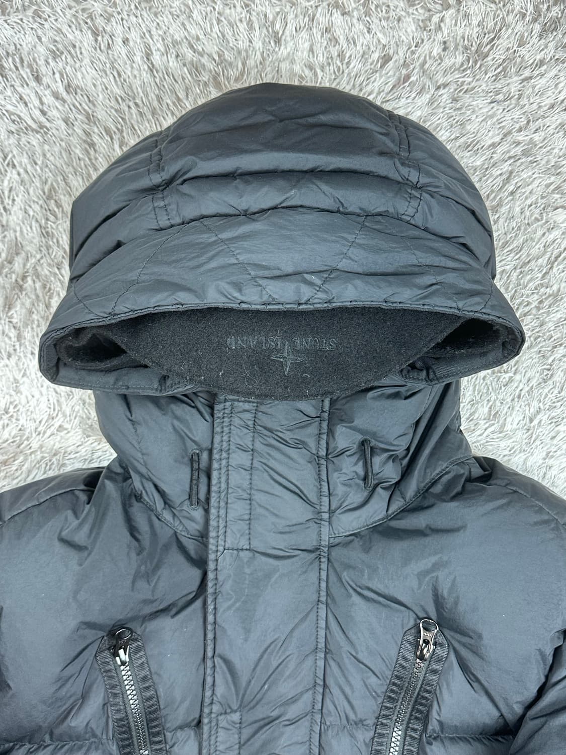 [L] 정품 스톤아일랜드 21FW 크링클랩스 롱패딩 블랙 상품이미지7