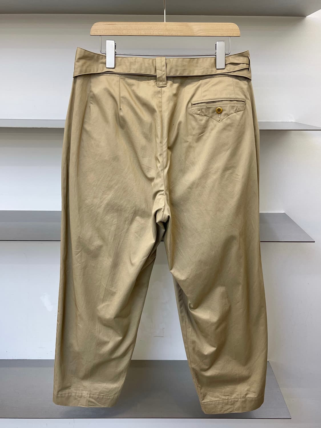 하버색 C/L 트윌 와이드 팬츠 상품이미지4