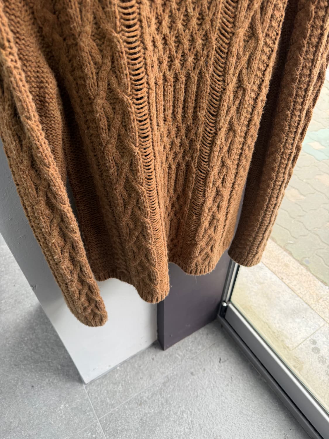 M/ 마르지엘라 오버사이즈 케이블 니트 스웨터 상품이미지4