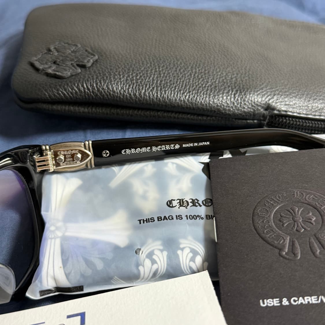 (OS) 25FW 크롬하츠 WELL HELL YEAH 안경 블랙 은장 상품이미지5