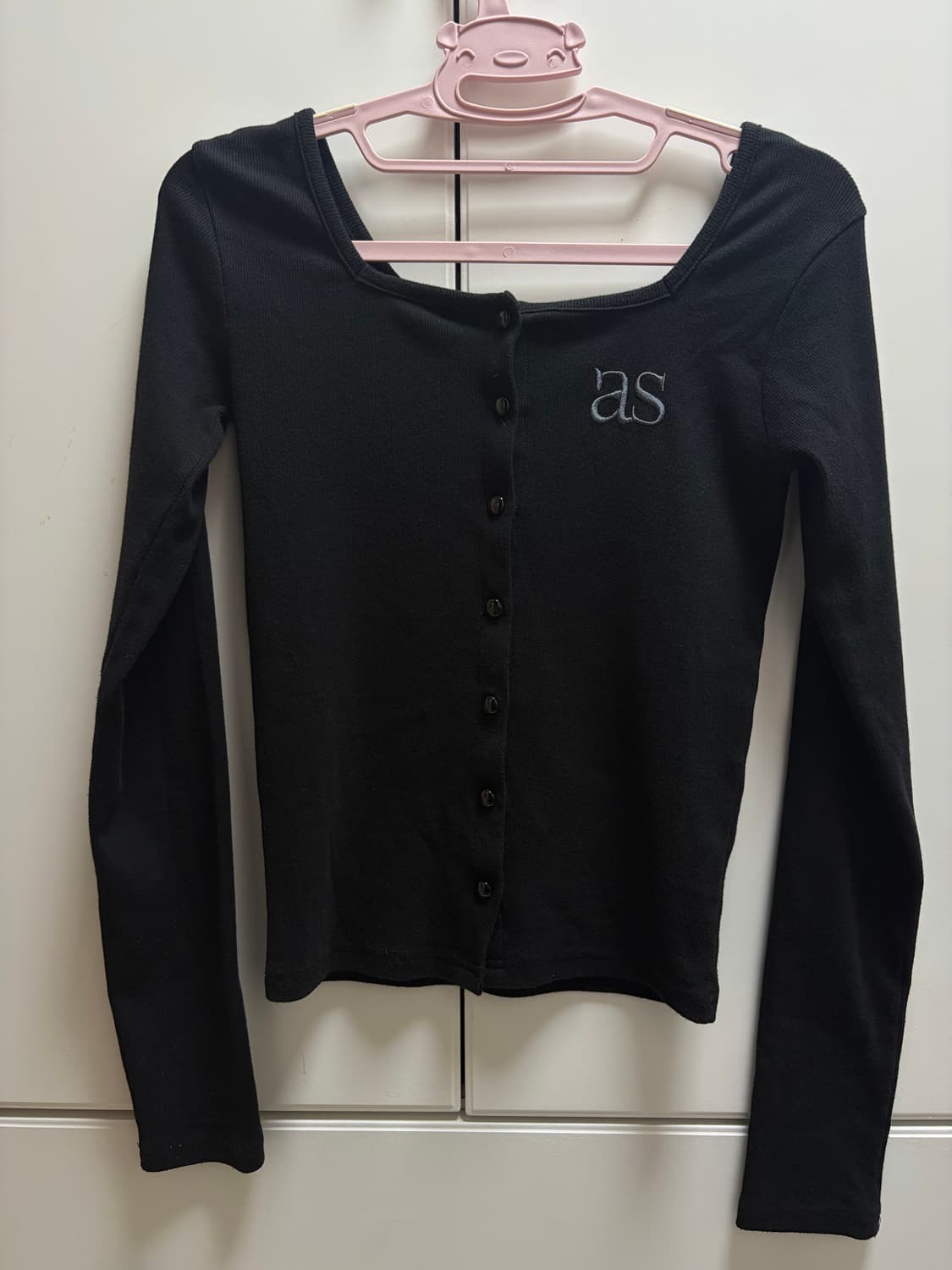 애즈온 시실리 가디건 블랙 상품이미지2