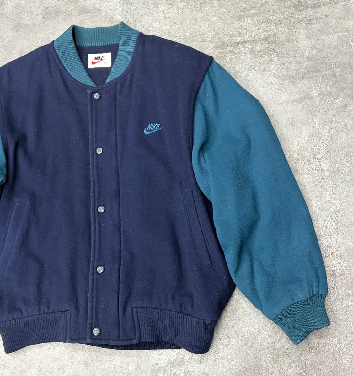 90s 나이키 백 스우시 스펠아웃 바시티 자켓 상품이미지6