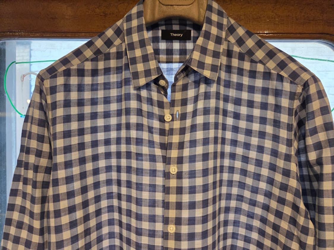 띠어리 체크셔츠 상품이미지6