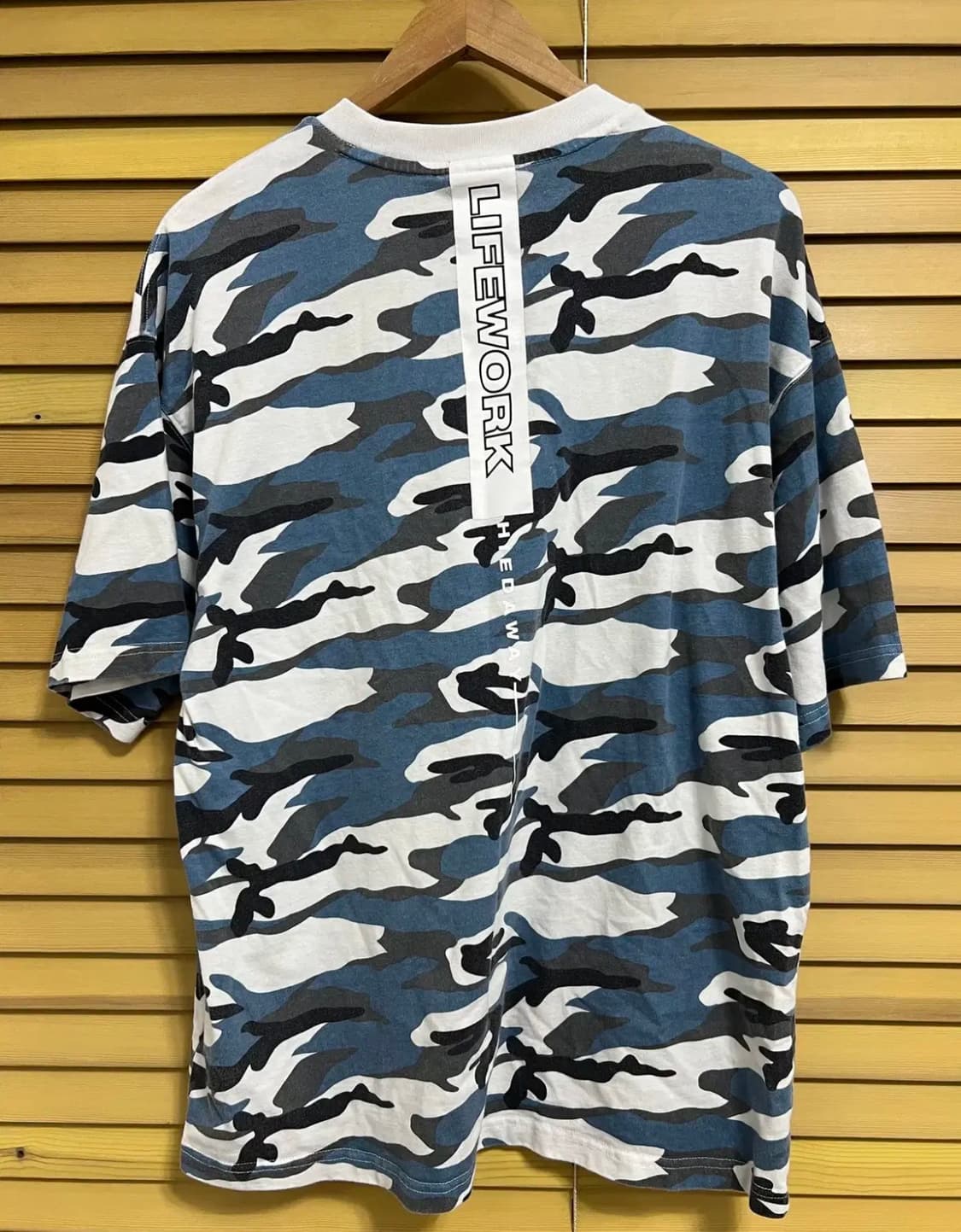 라이프워크 남성 블루카모 라운드반팔티셔츠 상품이미지3