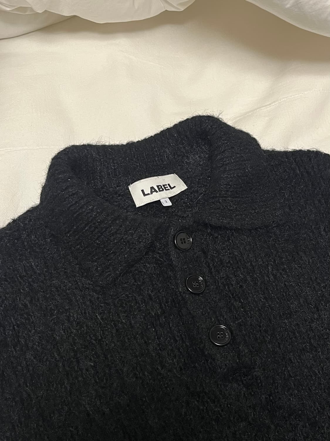 라벨아카이브 piquet polo sweater 니트 폴로 스웨터 상품이미지3